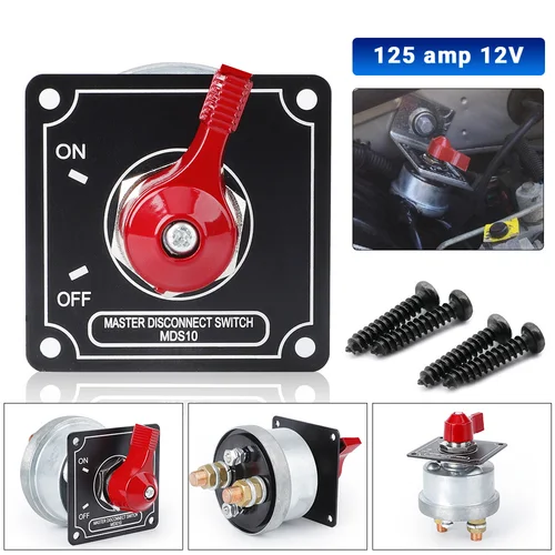 Imagen 1 del producto Car Racing Master Panel de interruptor de desconexión de batería 4 Post Alternator Drag Race