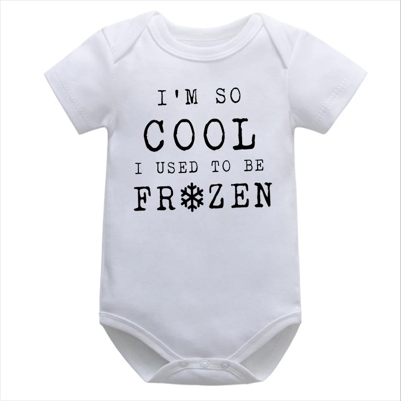 I'm So Cool I Used To Be Frozen Onesies Funny Baby Onesie Frozen Embryo Humor Baby Onesie Fashion 0-6m Bodysuit