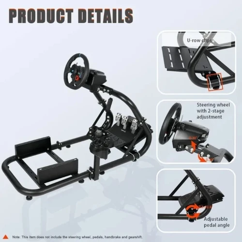 Cockpit de simulateur de course adapté pour Logitech/Thrustmaster/Fanatec G27 G29 G920 G923 T300, roue de course à Tube rond de 50mm Stan