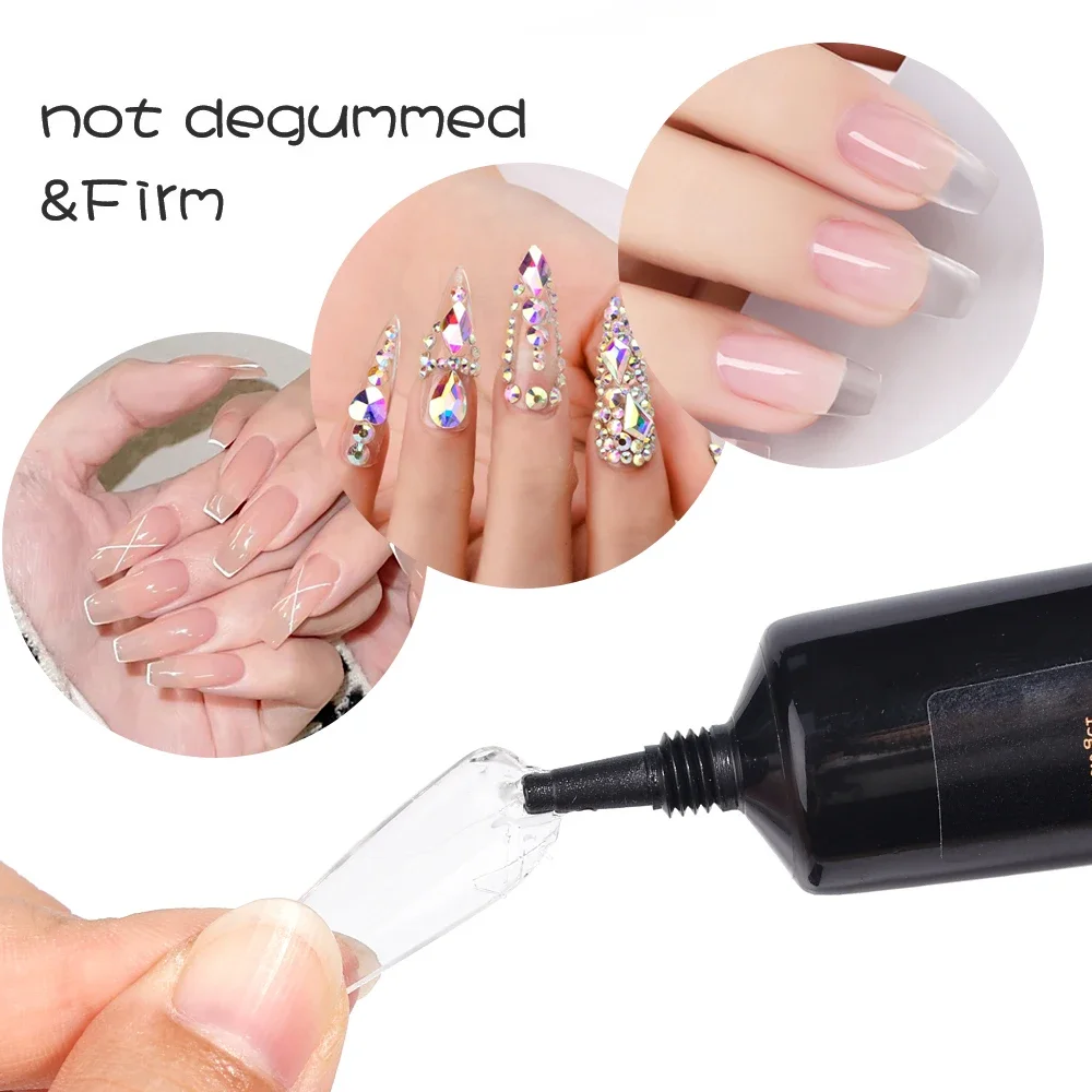 Transparent Nail Glue Profession Waterproof Fast-Dry Fake Nails Extension Adhesive Multi-function Nail Rhinestone Adhesive Tools