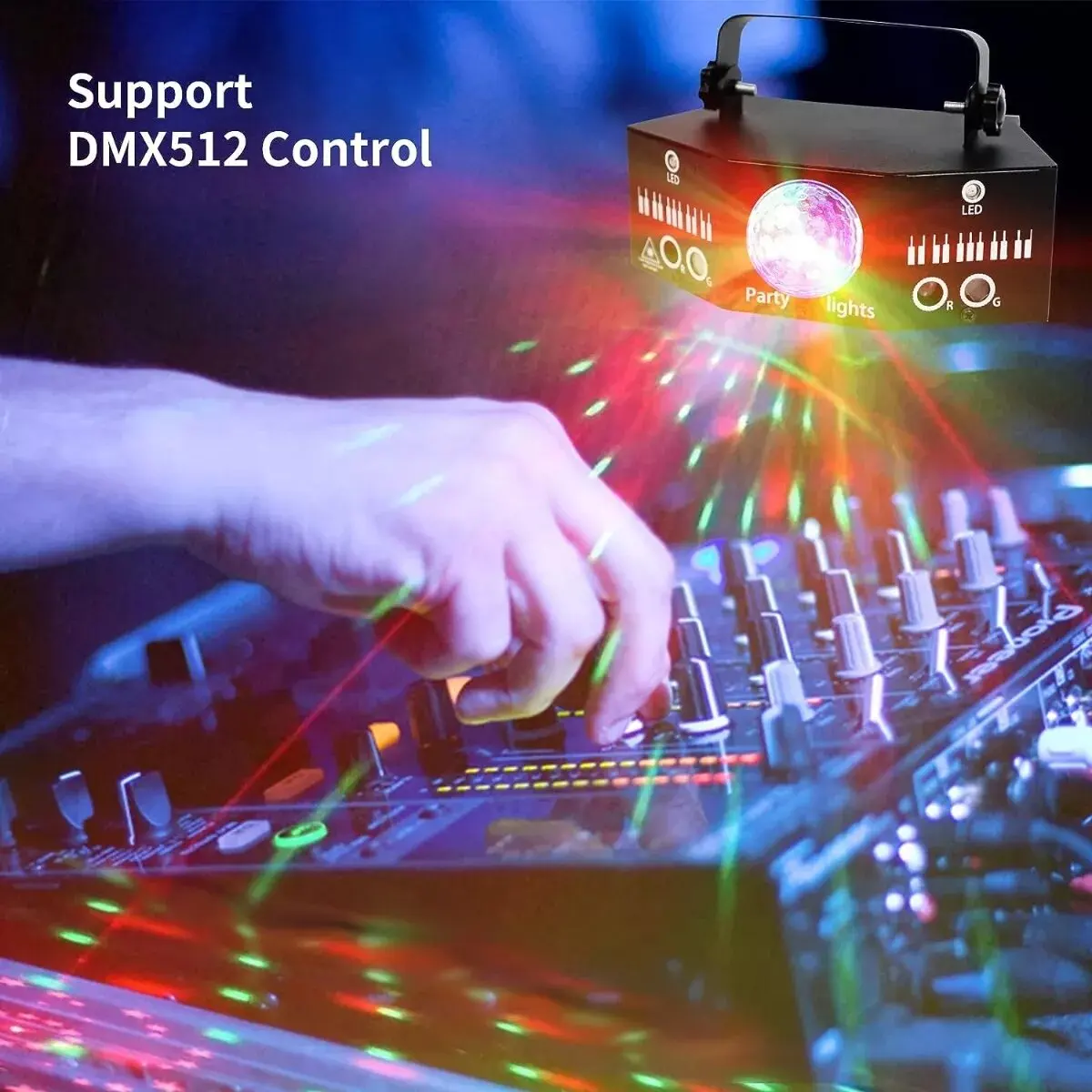 핫 세일 LED 레이저 효과 무대 조명 RGB 디스코 볼 파티 조명 레이저 램프 야외 나이트 클럽 DMX 컨트롤 PC
