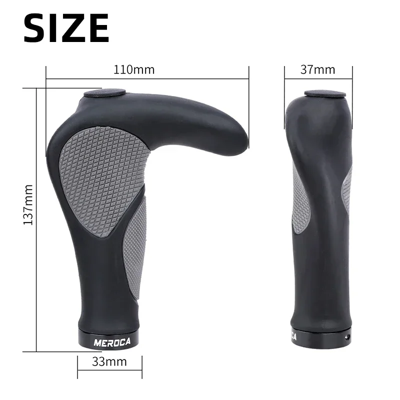 

MEROCA: 22.2mm Diameter Integrated Rubber Non - slip Grips for Mountain Bikes, Premium Cycling Accessories