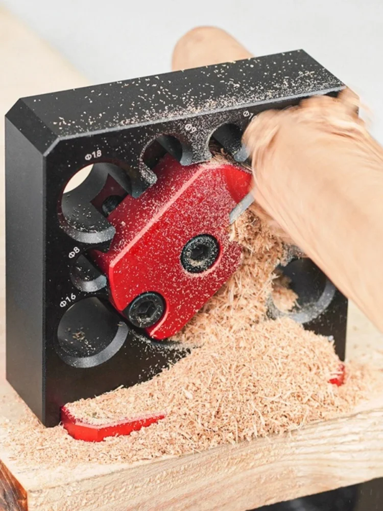 Adjustable Electric Drill Milling Dowel Round Rod Tool Dowel Maker Jig with 8/9/10/12/15/16/18/20mm Holes Wood Sticks Maker