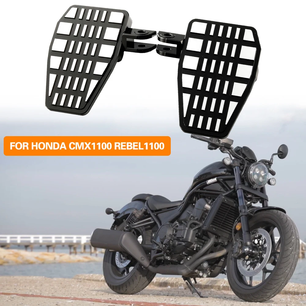

For Honda CMX1100 Rebel 1100 2021-2023 Motorcycle Front Footrests Wide Pedals Foot Pegs Comfortable Riding Experience