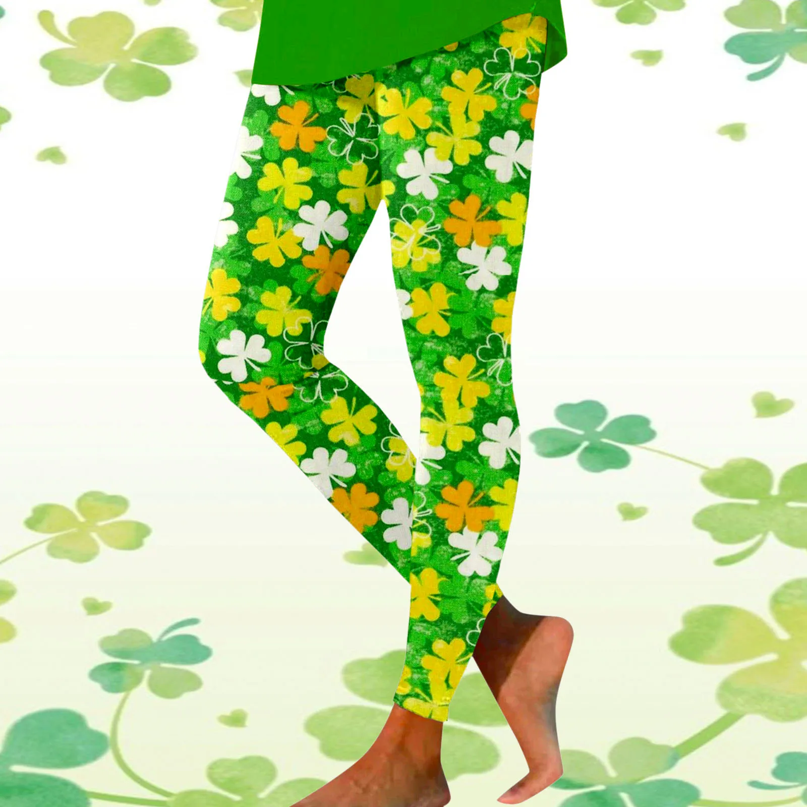 St. Patrick'S Day-mallas deportivas estampadas para mujer, Leggings informales de Yoga, pantalones Vintage