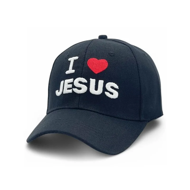 

"I Love Jesus" Unique Embroidered BASEBALL CAP Adjustable, UV protection Design for Men, Perfect for Outdoor Activities, Casual