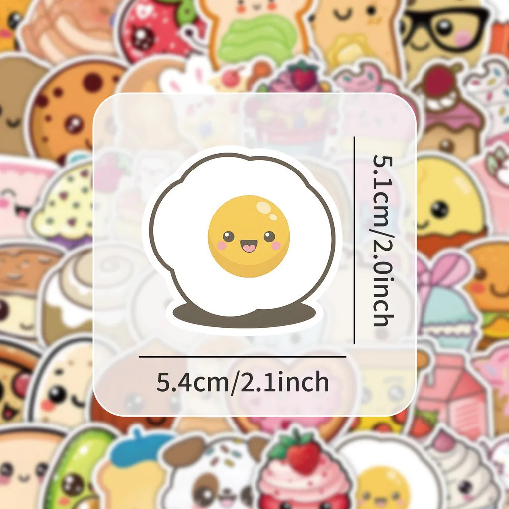 60 قطعة من ملصقات الكتابة على الجدران المقاومة للماء على شكل رسوم كرتونية لطيفة مرسومة يدويًا لخوذة الدراجة الهوائية