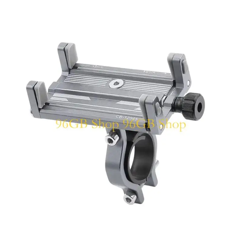 96GB Rotatable Motorcycles Cell Phones Mount with Not Shaking Pads Aluminum Phones Bracket for Safe Ride & Navigation