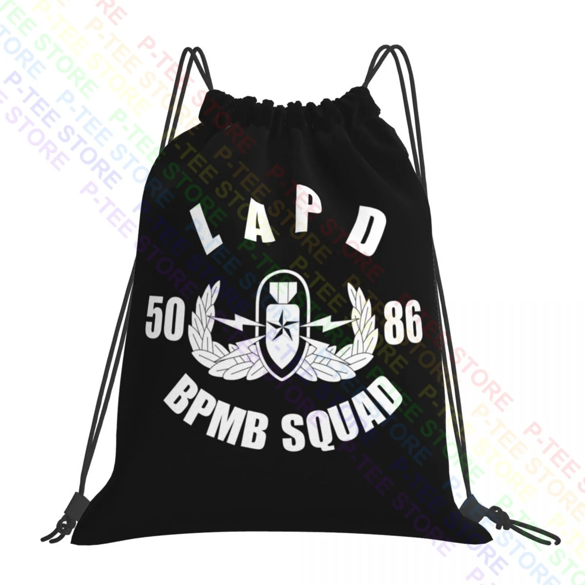 Polícia de los angeles departamento de polícia dos eua força especial resgate drawstring sacos saco de ginásio criativo novo estilo