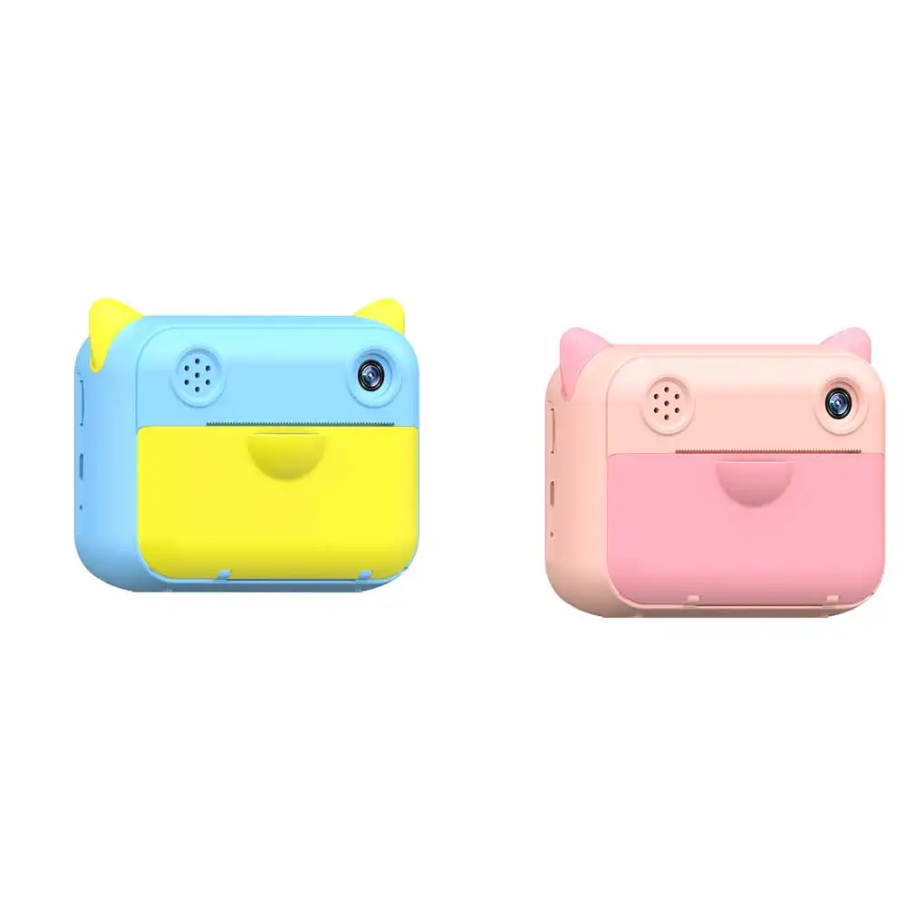 

Instant Camera Thermal No Ink Children Digital Cameras Dual Lens Portable Lightweight Printing Picture Toys Girls Boys