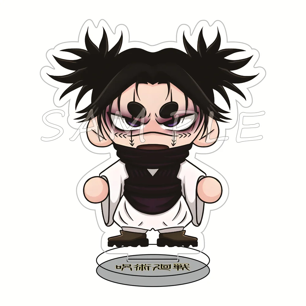Jujutsu Kaisen 10cm Cute Chibi Acrylic Stand Figures Keychain Anime Desktop Tabletop Ornament Otaku Fans Collectible Gift
