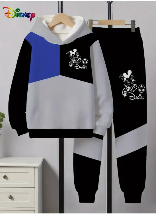 

Осенне-зимний повседневный комплект с капюшоном Harajuku Y2k Disney, толстовка с капюшоном с Микки Маусом, женский модный комплект свитшотов в стиле ретро