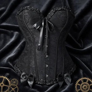 Sexy Gothic Corset Shapewear Women Steampunk Lace Up Waist Trainer Body Shaper Bustiers Top Fashion Shaping Clothing Streetwear