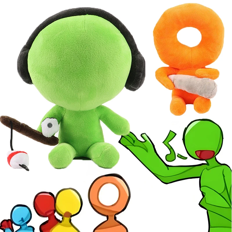 Cartoon Youtoz Plush Toys Game Alan Becker Stuffed Dolls YouTooz Plushie Figure Kawaii Stick Man Peluche Pillow Christmas Gifts
