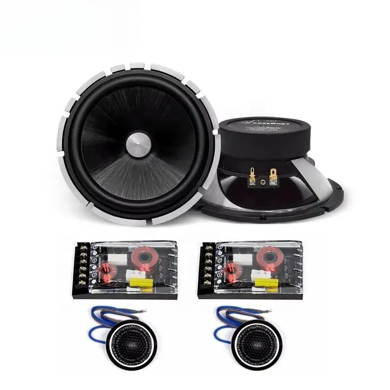 For FL-66C 6.5 Inch 4-Way Coaxial Speaker 2-Way Design 4 Impedance 120W Max Power Car Audio Replacement