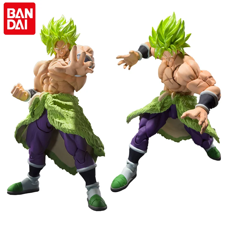 Original Bandai Dragon Ball Z Anime Figure SHF Super Theater Edition Broli Anime Action Figures Model Toys for Children