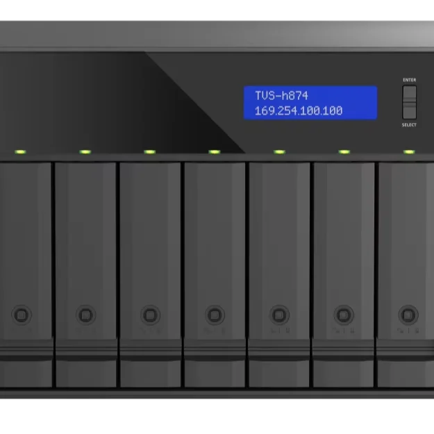QNAP TVS-h874-i5-32G 8-Bay NAS مع واجهة USB 2U حجم الرف تخزين الشبكات المتوفرة #1