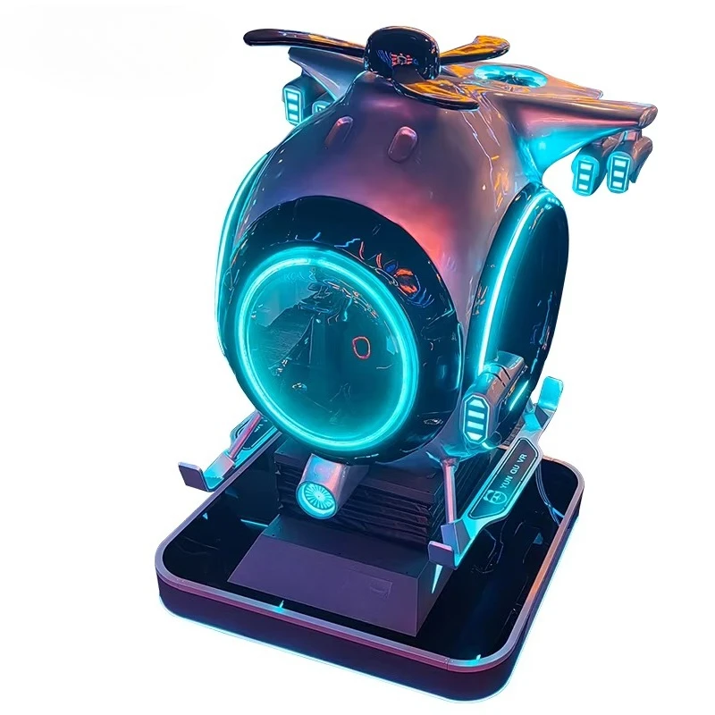 Helicopter Shooting Simulator Flight Cockpit Aircraft Teaching and Training Simulator VR Game Machine Motion 9D Flight Simulator