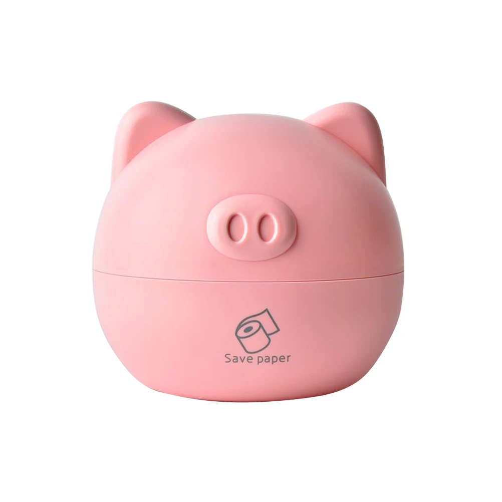 

Pig Tissue Box Creative Napkin Holder Space-saving Hotel Home PP Material Cartoon Design Practical Paper Towel Container