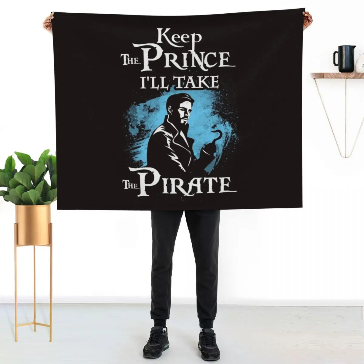 Keep The Prince, I'll Take The Pirate Throw Blanket Vintage Thins heavy to sleep Winter beds Bed for babies Blankets