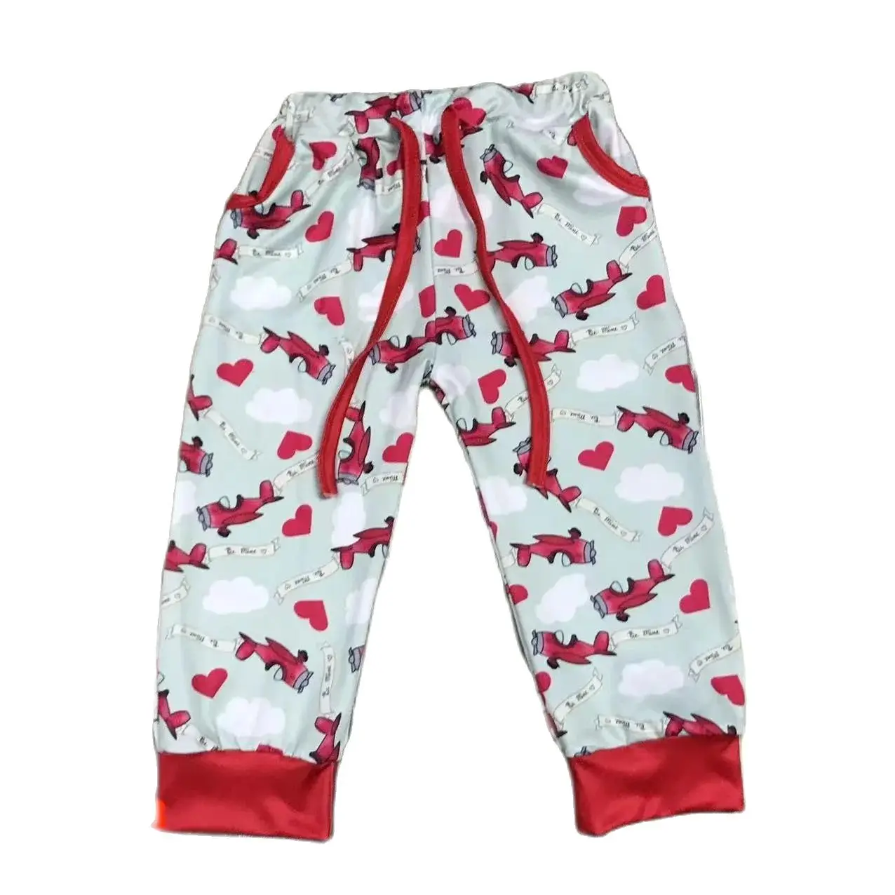 Pantalones con estampado de leche para niñas, pantalones de 0 a 16 años, ropa escolar de algodón para otoño al aire libre