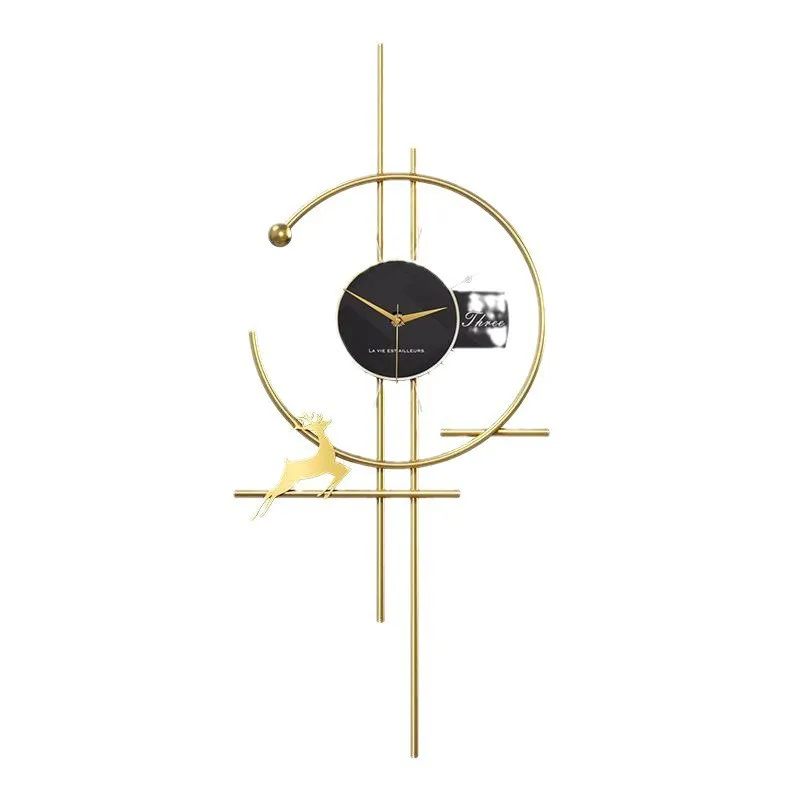 

Wall lamp wall clock living room grille creative clock about artistic fashion atmosphere household clocks wholesale.