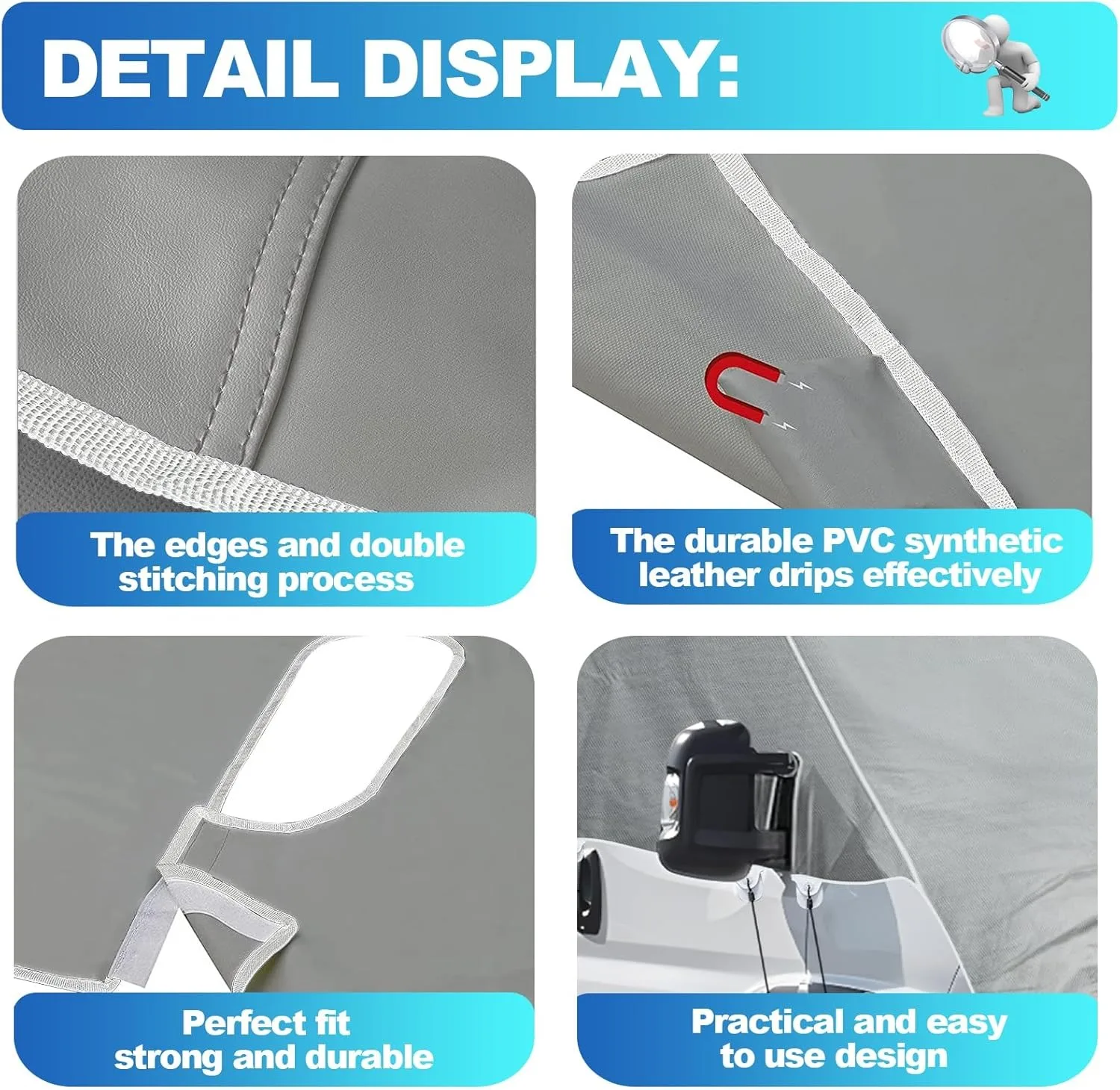 RV Motorhome Bonnet Cover Car Protector Tailgate Sunshade For Fiat Ducato Peugeot Boxer Citroen Relay 2006+ X250 Ram Promaster