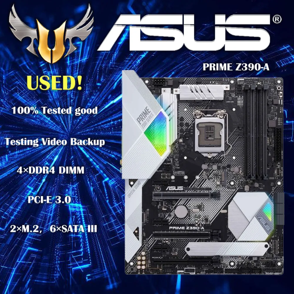 ASUS PRIME Z390-A LGA 1151 ATX 64 GB DDR4 ATX Płyta główna do gier stacjonarnych