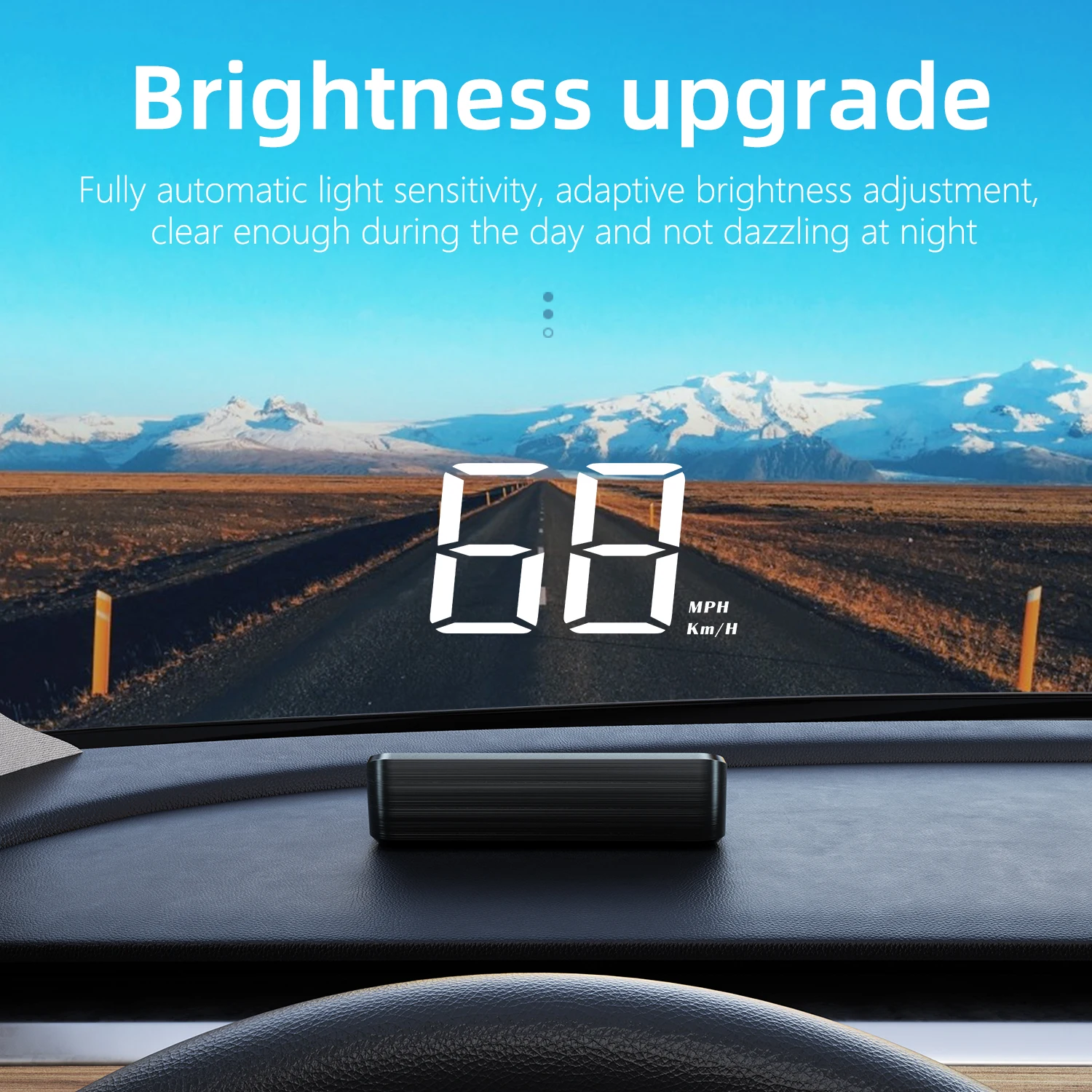 Auto GPS HUD Head-Up Display M2 KMH MPH Smart Car Speedometer Projector Digital Big Font Speed Meter Accessories For All Car view 3