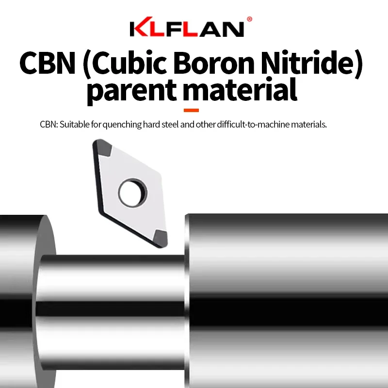 KLFLAN CBN إدراج التصنيع باستخدام الحاسب الآلي مخرطة أداة مكعب نيتريد البورون تحول لقطع الحديد الزهر الصلب TNGA CNGA VNGA WNGA #2