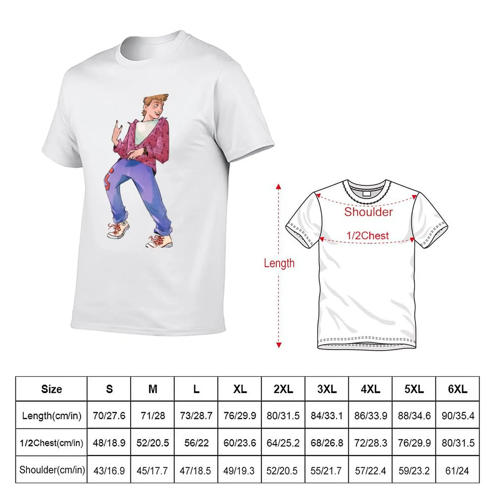 Bill T-Shirt Big Size Short Sleeve Tee for Men