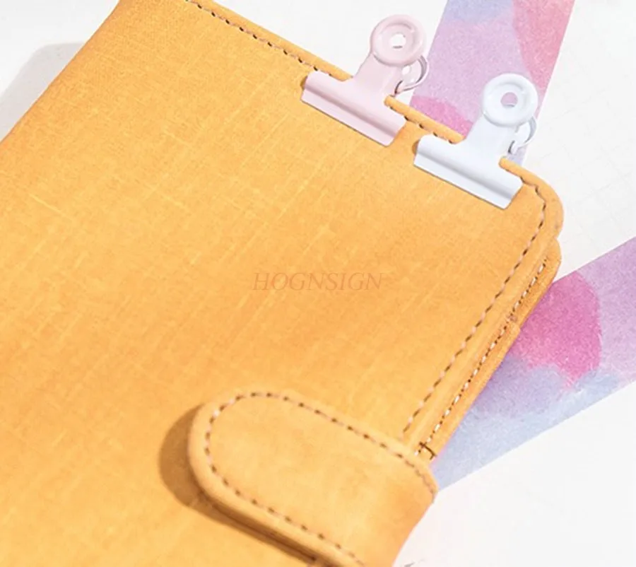 12pcs Mo San Color Round Grip Ledger Long Tail Clip Cute Color Long Tail Ticket Clip Student File Sorting Iron Clip - Image 4
