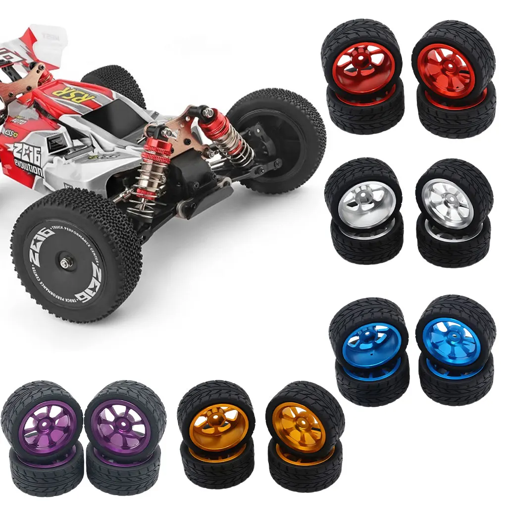 Cubos de rodas modificados para WLtoys, Metal Upgrade, peças sobressalentes para carros, A959, A949, A969, A979, A959B, A969B, A979B, 1: 18,65mm x 27mm, 7mm