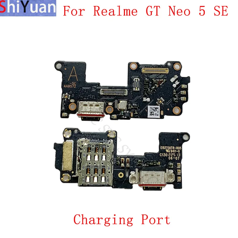 USB Charging Port Connector Board Flex Cable For Realme GT Neo 5 SE Charging Connector Replacement Repair Parts