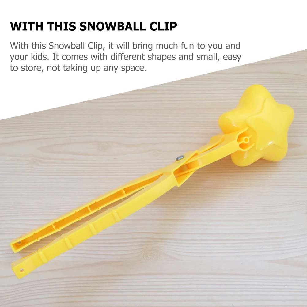 2Pcs Star Shape Clips Creative Winter Makers Making Tool Outdoor Kids Clamp Clips Star