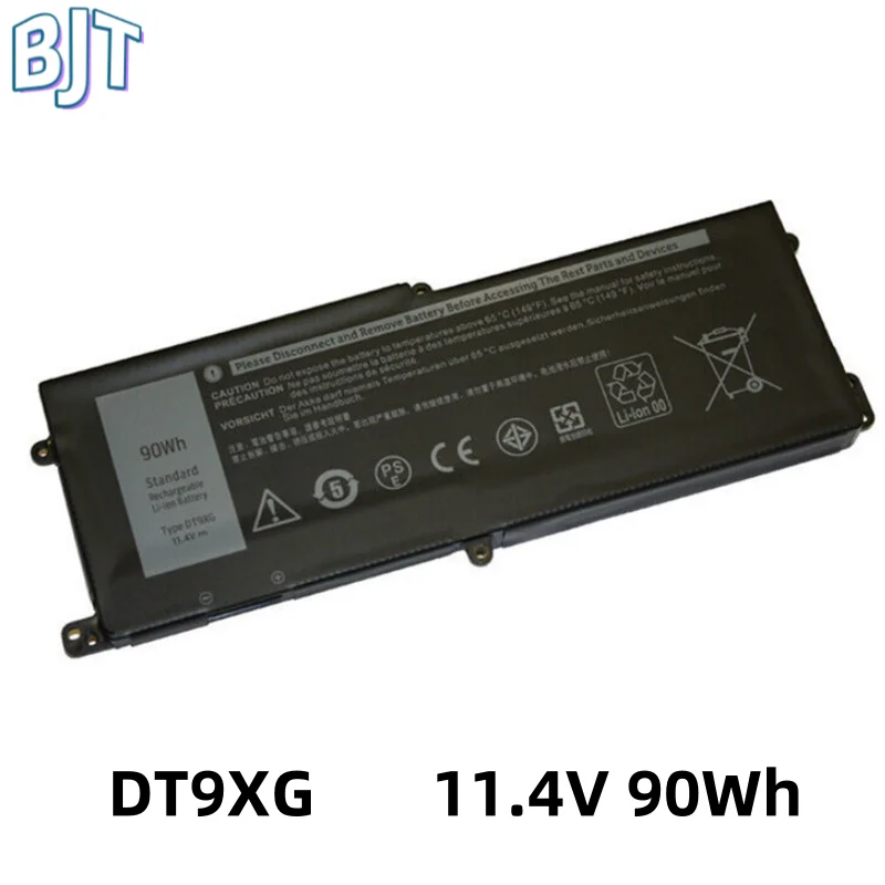 High Quality 11.4V 90Wh DT9XG Laptop Battery For Dell For Alienware AREA-51M ALWA51M-D1968W D1968B D1746W D1733B 7PWKV New