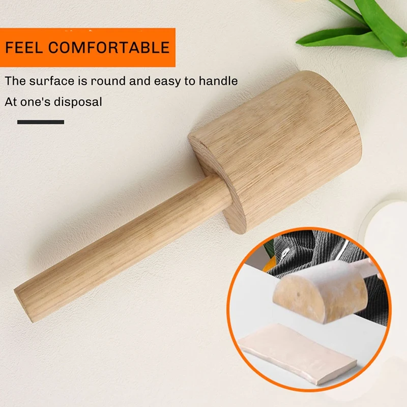 Wooden Pottery Mold With Handle Reusable DIY Smooth Suitable For Clay Pottery Ribs Wooden Shaping Porcelain Cup Tool