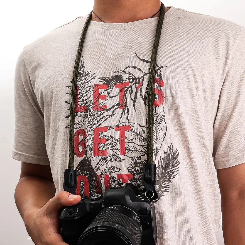 95 سنتيمتر النايلون DSLR كاميرا عبر الجسم الرقبة حزام حبل ل SLR نيكون كاميرا الرقبة حزام الكتف اكسسوارات الإفراج السريع حزام المعصم