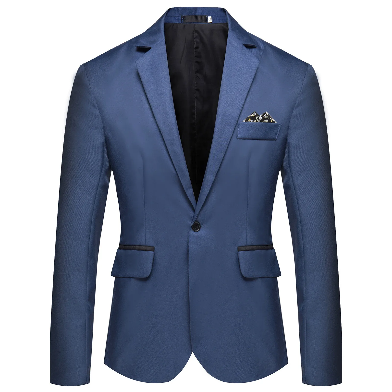 New Solid Color Single Breasted Casual Small Suit With Slit Wedding Banquet Men\'S Suit Jacket 2024 Leisure Hot Selling Outfit