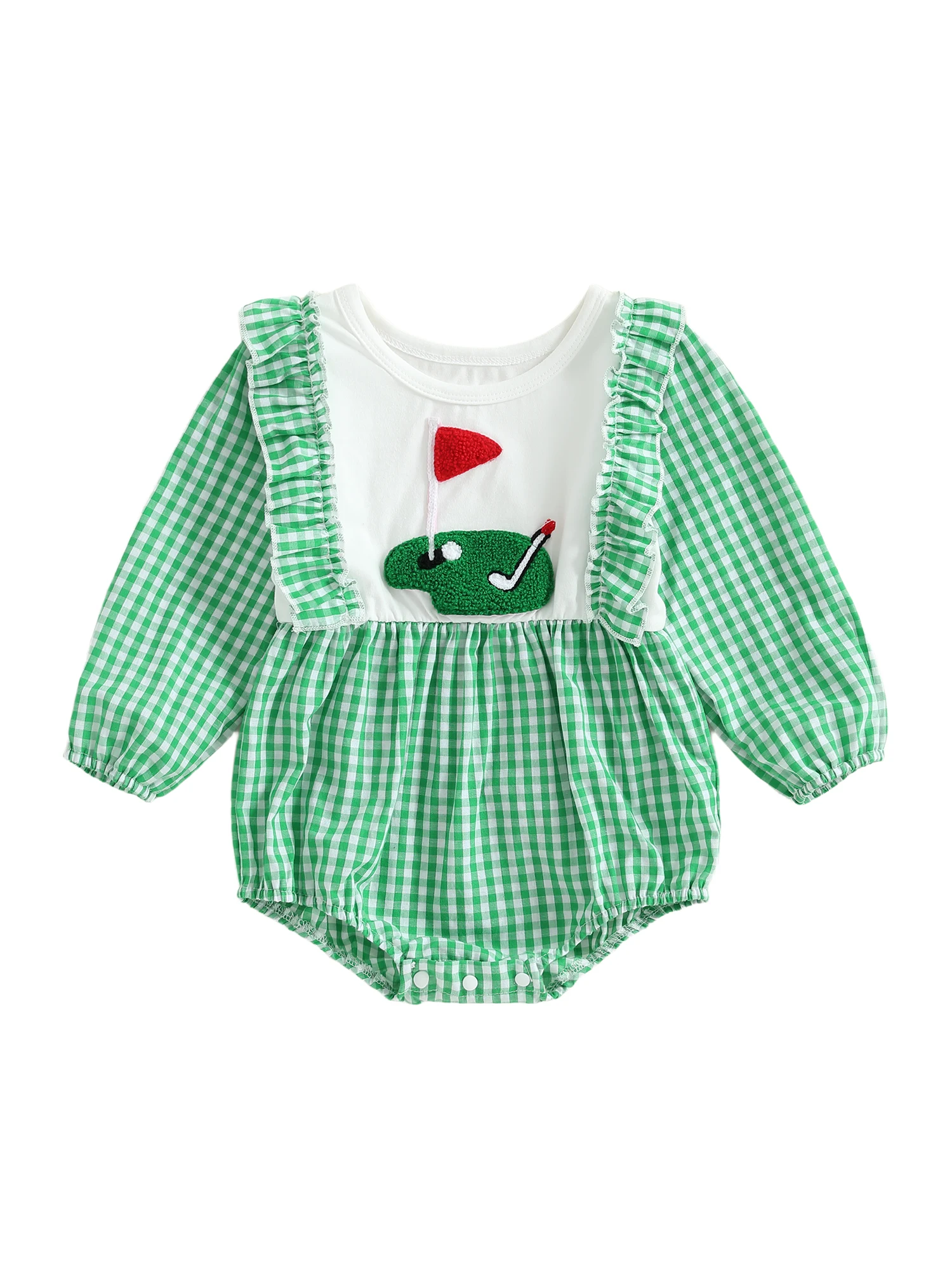 Toddler Winter Knit Sweater Hoodie Elk Embroidery Long Sleeve Crew Neck Ruffled Romper Jumpsuit for Infants and Toddlers