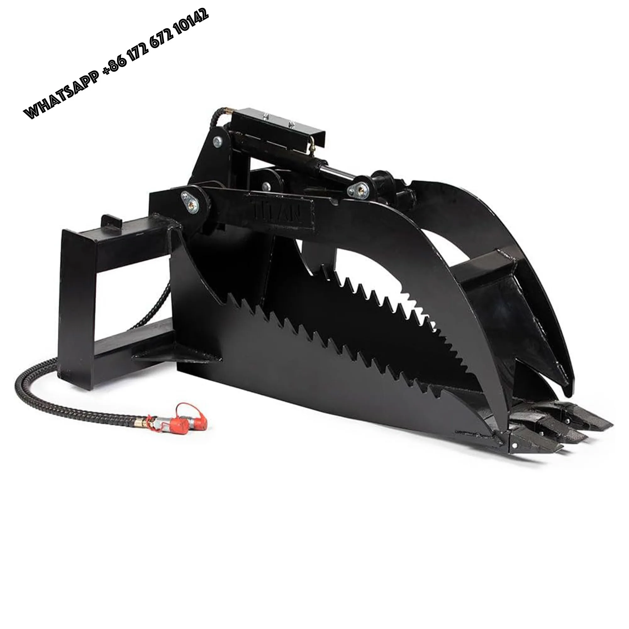Extreme  Skid Steer Stump Bucket Grapple Attachment for Forestry  Landscaping