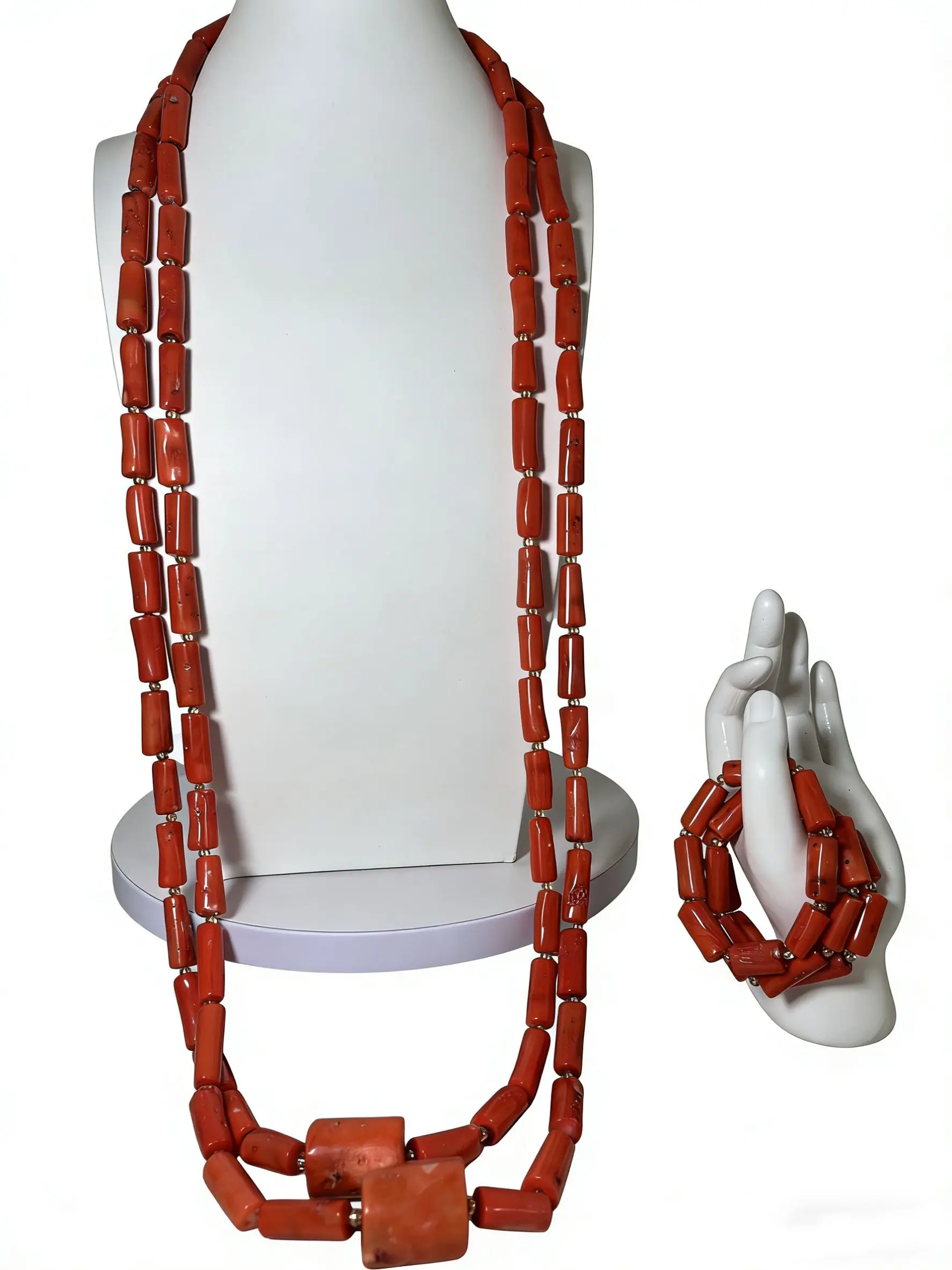 

Набор роскошных африканских коралловых бусин для свадебной церемонии, традиционные украшения