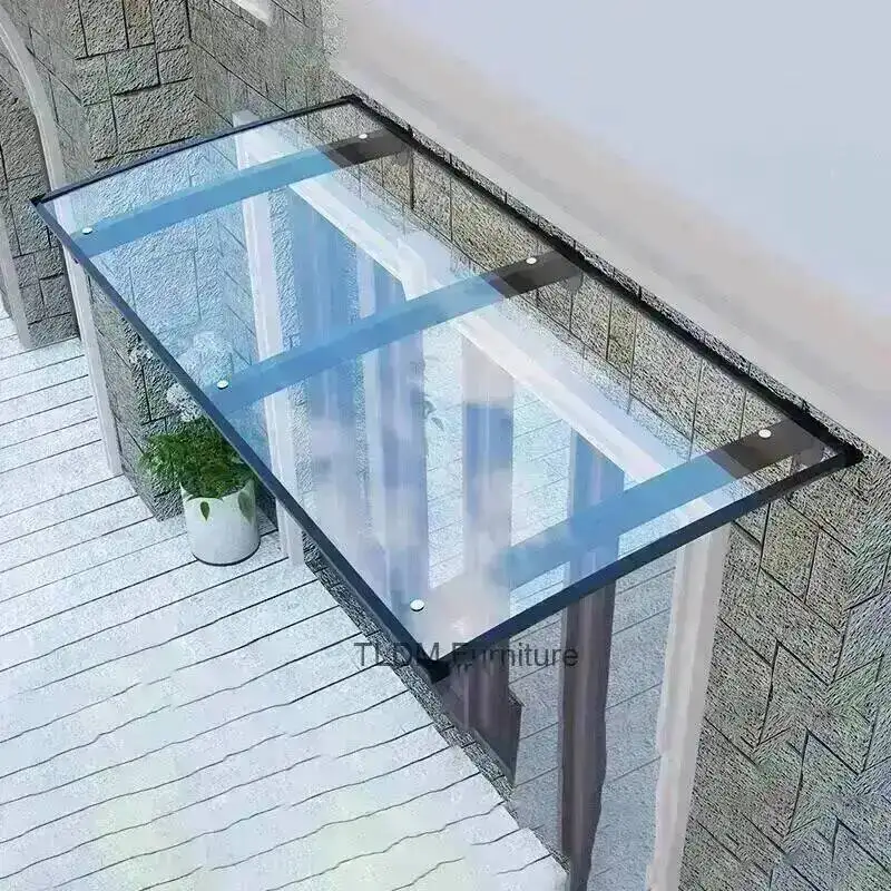 Shed Glass Gazebos Outdoor Imitation Door Awning Window Endurance Board Silent Villa Transparent Awning Sunproof Pergola Tent