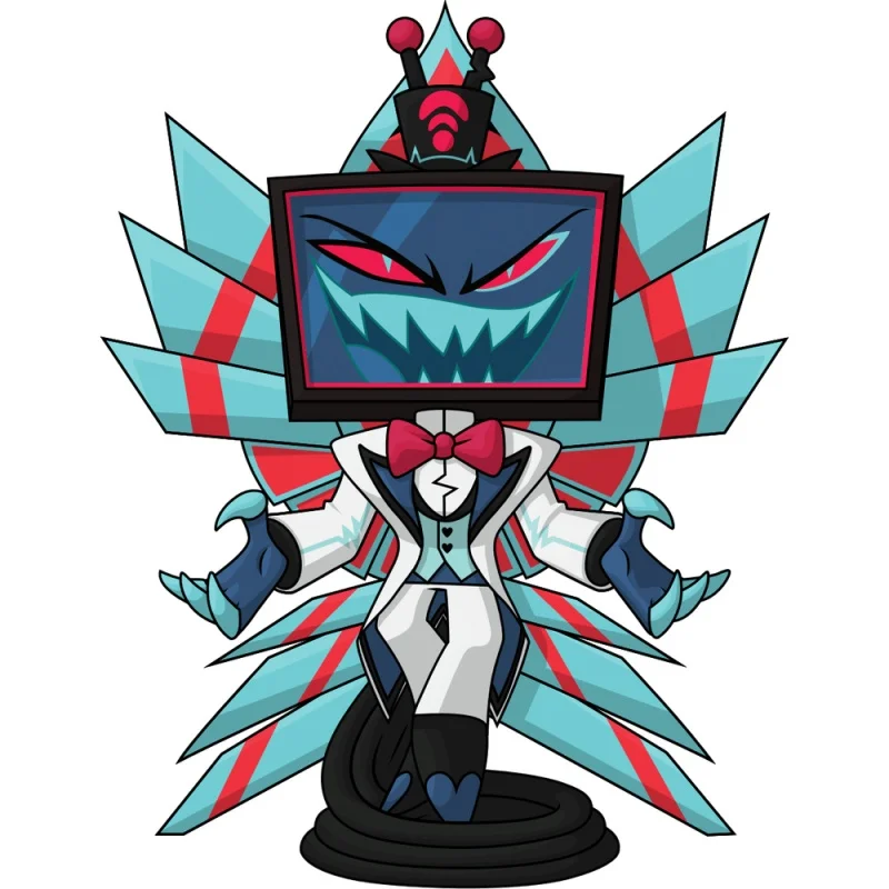 Hazbin Hotel 10CM Vaggie Alastor Cute Chibi Anime Acrylic Stand Figure Desk Decoration for Anime Fans Collectible Toy Keychain