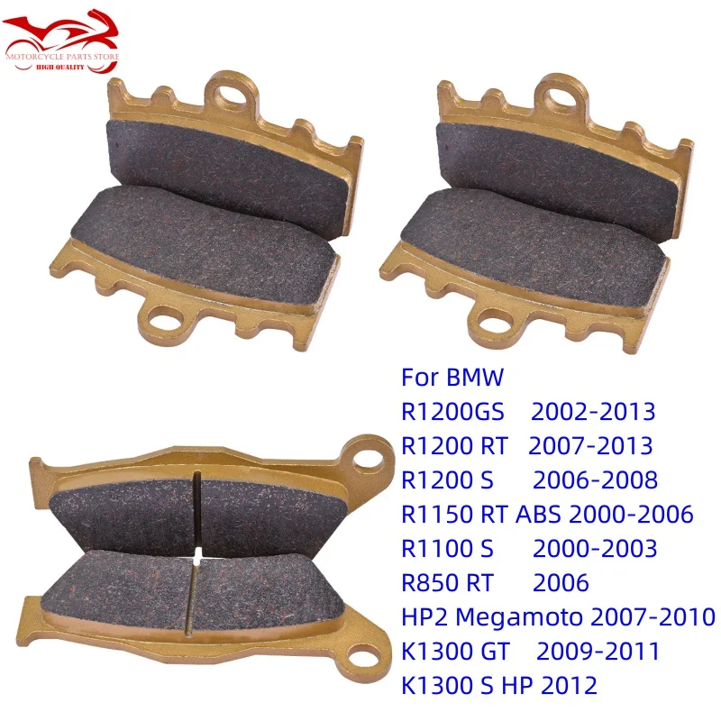 Motor Brake Pads For BMW HP2 Megamoto K1300 GT K1300 S HP R850 RT R1100 S R1150 RT R1200 GS Adventure R1200 RT R 1200 ST R1200S