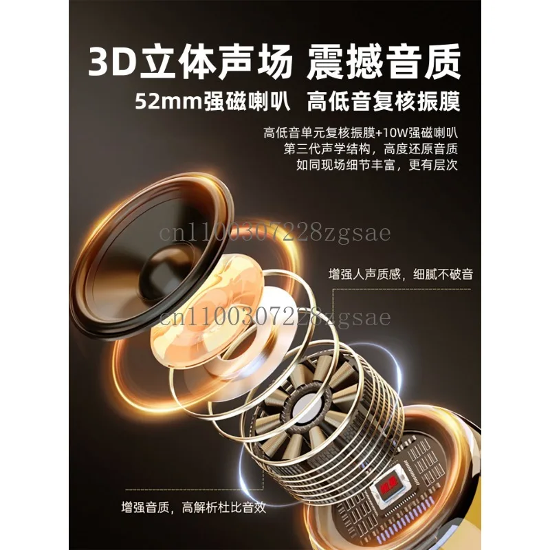 Spot/singing stereo with wireless microphone integrated microphone k song low stress bluetooth speaker family KTV