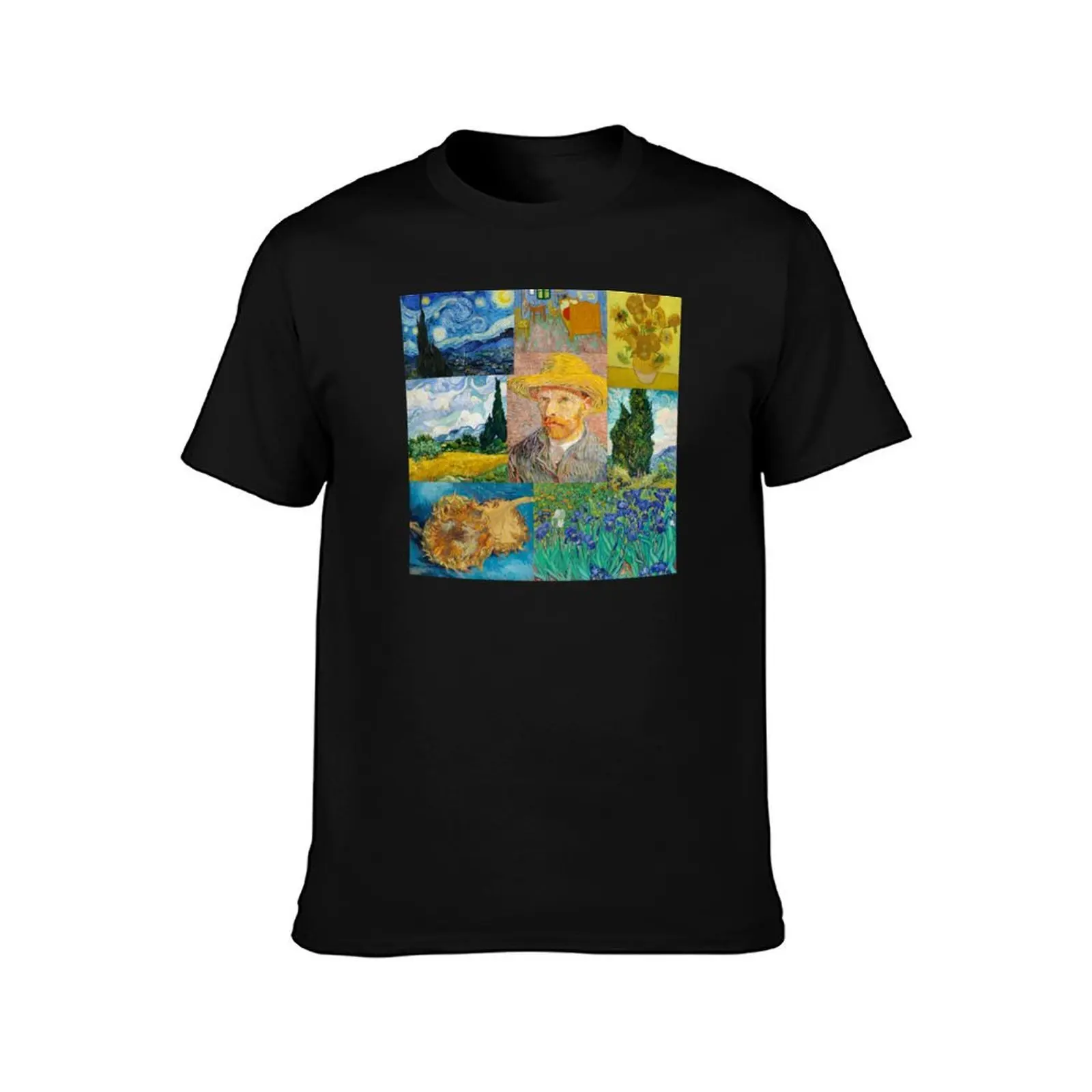 Van Gogh Collage II T-Shirt funny t shirts cotton T-Shirt