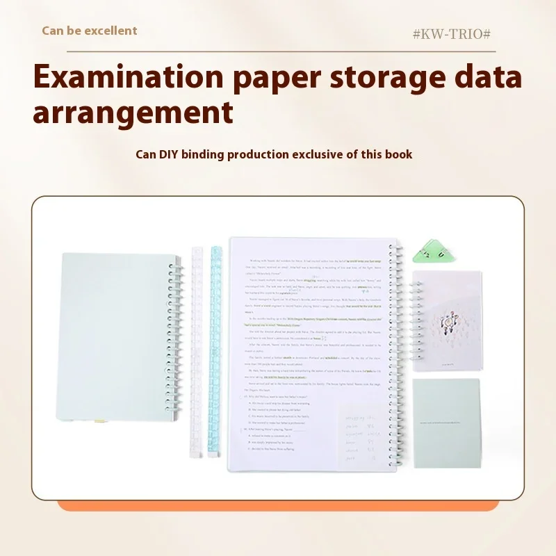 Machine Manual Diy A4 Punching Machine Office School KW-TRIO Punching Machine 30 Hole Document Collar Notebook Punching