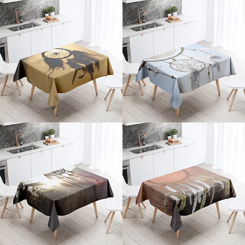 

Dream Catcher Tablecloth Party Restaurant Banquet Decor Stain Resistant Waterproof Home Table Decoration