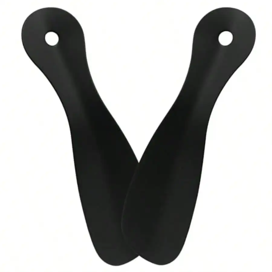 

Metal Shoe Horn 7.3 For Daily Use Stainless Steel Silver Ergonomic Curved Design For Easy Slipping On Shoes